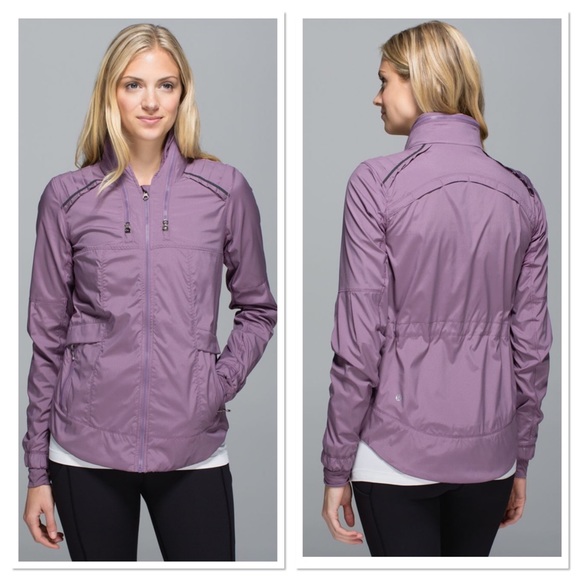 lululemon athletica Jackets & Blazers - lululemon Spring Forward Purple Fog Zip Up Jacket